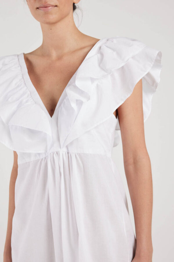 Status Quan Hearts-A-Flutter 100% cotton nightie in white. Detail.